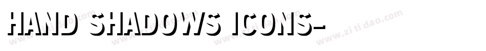Hand Shadows Icons字体转换